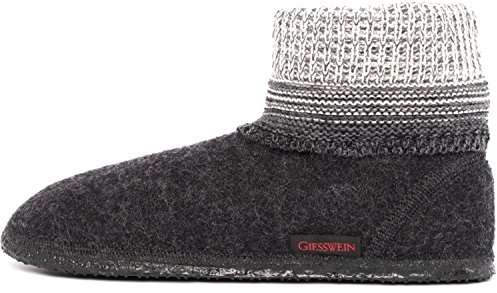 Giesswein Baumkirchen Pantuflas Altas, Unisex Adulto, Gris (Antracita 019), 37 EU