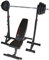 TrainHard® Premium Hantelbank verstellbar Drückerbank mit Hantelablage Hantelständer zzgl. Langhantel Hantelset Hanteln Gewichten 60kg