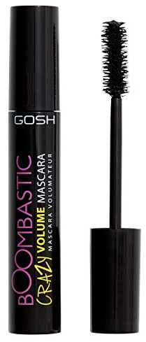 GOSH, Mascara für extremes Volumen lange Wimpern │VolumenWimperntusche mit präzisem Bürstenkopf │Wimpern ohne Klumpen │langanhaltend hautverträglich parfümfrei 001 Black, Boombastic Crazy