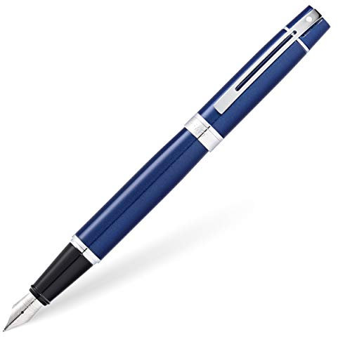 Sheaffer 300 Glänzender Blauer Lack Füllfederhalter