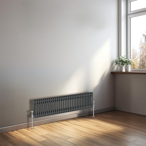 NRG Radiador horizontal de hierro fundido con 2 y 3 columnas de radiación central