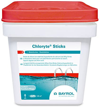 Bayrol langsamer chlorstift 300 g 4,5 kg chloryte sticks