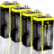 4er Pack kraftmax Xtreme 9V Block Hochleistungs- Batterien ideal für 10 Jahres Rauchmelder - 6LR61 9 Volt Longlife Blockbatterie mit maximaler Lebensdauer