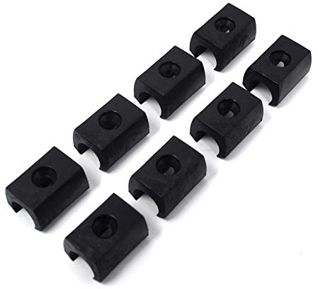 Design61 Set di 8 feltrini per sedie, diametro 12 mm, con foro