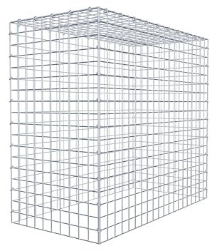 GABIONA Anbau-Gabione Typ3 eckig, Maschenweite 5 x 5 cm, Tiefe 50 cm, Gabione 100 x 90 x 50 cm (L x H x T), C-Ring