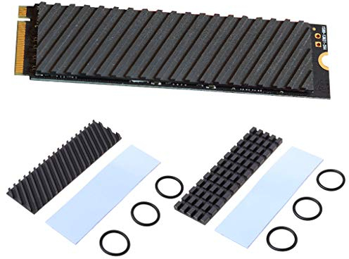 Kcnsieou Dissipateur thermique en graphène de cuivre pur M.2 2280 PCI-E NVME SSD