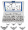 BGTXINGI Lot de 105 écrous papillon en acier inoxydable 304 M3 M4 M5 M6 M8 M10