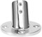 Akozon Rundrohrsockel, 45 Grad 316 Edelstahl Rundrohrsockel Spiegelpoliert Handlauf Geländer Fitting Marine Boot Hardwares(22mm)