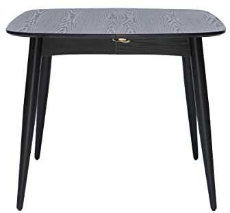 Miliboo Ausziehbarer Esstisch schwarz Länge 90x130 cm NORDECO