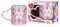 Posh Paws Swizzels Love Hearts 11OZ Sparkles The Unicorn BFF Heart Shaped Handle Ceramic Mug