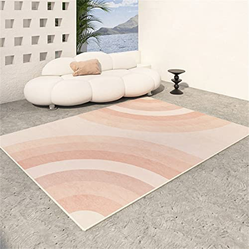 Tapis Vintage Tapis D Exterieur Rose Courbe Fille Salon Chambre Table Basse Balcon Canapé Sûr Et Durable Lavable en MachineTapis Lavable en Machine Salon 80X120cm