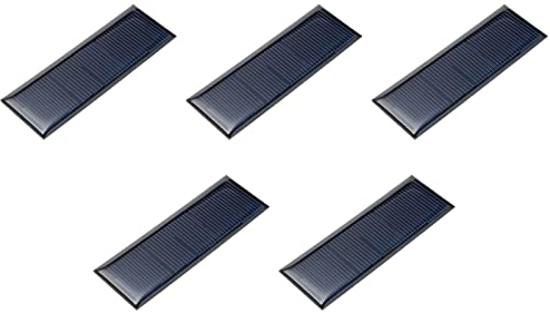 DMiotech 5 Paquet 5.5V 60mA 90mm x 30mm Mini Solaire Panneau Cellule pour DIY Électrique Alimentation Projet