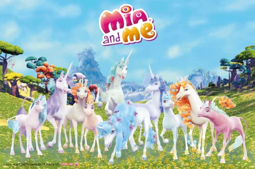 Tortenbild Mia and Me Einhörner 20 - 38 cm Rechteckig (22 x 14,5 cm)