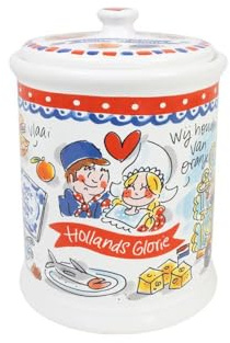 Blond Amsterdam Vorratsglas Holland mit Deckel Hollands Glorie – Holland Design – Geschenkidee – Küche – Keramikdose