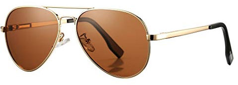 COASION Pilotenbrille Polarisierte Sonnenbrille klein für Herren Damen Polarisiert UV400 Schutz Retro Piloten Sonnenbrillen Vintage, 52MM