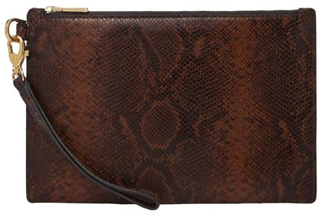FOSSIL Wristlet Brown Python