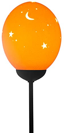 Mond & Sterne geschnitzte Straußeneilampe