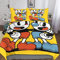 FGAITH 3D Print Kinder Bettwäsche, Cuphead Bettbezug Und Kissenbezug, 3D Bettwäsche Cuphead, Mikrofaser Mit Reißverschluss Set King（220x240cm）