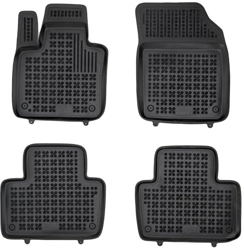 SMK Auto fußmatten gummimatten passt für Volvo XC90 II ab 2015 fussmatten Auto für alle Jahreszeiten, die vor Schmutz und Dreck schützt fußmatten Auto