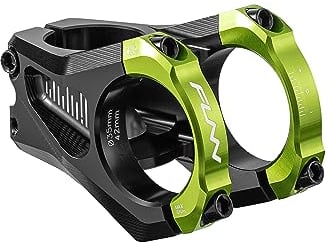 Funn Equalizer Bike Stem with Zero Rise- Length 42mm stem with 35mm Bar Clamp, 0 Degree Alloy Bike Stem for Mountain Bike and BMX Bike (Green)
