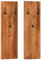 CIADAZ Wandgarderoben 2 Stk. 36x3x110 cm Massivholz Akazie, Kleiderhaken, Garderobenpaneel, Gaderobe, Jackenhalter Wand, Flurgarderobe