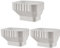 VYH 3 x 4 auf 2 x 3 Dachrinnen-Reduzierstück, Downspout auf Downspout Adapter (weiß, 3 Stück)
