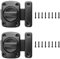 2 x Door Locks Door Bolts for Internal Doors Door Latches for Bathroom Bedroom Cupboard Cabinet Window Barns Garage Pet Gate Loft Hatch Garden Office Kitchen Front Door Bolt for All Doors (Black)
