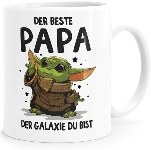 MoonWorks Kaffee-Tasse Papa Sprüche Geschenk Vatertag Lustig Motiv Baby- mit Spruch weiss standard