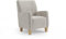 Cavadore Sessel Vida / Polstersessel im trendigen Design / 74 x 93 x 81 / Chenille, Naturweiß