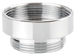 IRCKONCI Wasserhahn-Adapter M16/M18/M20/M22/M24/M26/M28/M30 Innengewinde auf M22 Außengewinde Innenanschluss Messing Wasserhahn-Zubehör for Küche Garten Filter Belüfter, 1 Stück(M26-M22)