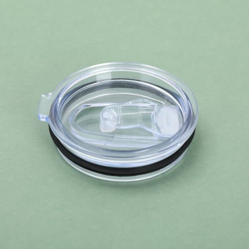 Couvercle rabattable compatible avec les tasses Ember première et deuxième génération, 414 ml, résistant aux éclaboussures, noir/transparent
