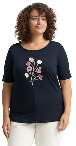 TOM TAILOR Damen Plus Size - T-Shirt mit Print