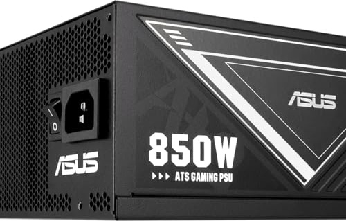 ASUS 850W-ATS Gold Gaming Netzteil (80-Plus-Gold-Zertifizierung, Low-ESR-Elektrolytkondensatoren, Lüfter mit Doppelkugellagern, DIY-freundlicher CPU-Stromanschluss)