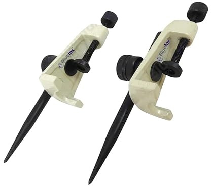 Adjustable Clamp-On Trammel Head Set – Beam Compass for Large Circles & Arcs | Cast Zinc Heads with Pencil Holder & Hardened Steel Points