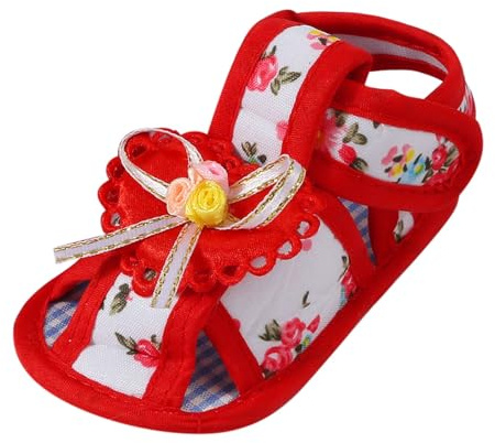 Sandalias para aprender a caminar para bebé, primavera, verano, otoño, zapatos de 0 a 1 año, zapatos individuales para bebé con lazo, suela suave, zapatos casuales para aprender a caminar, zapatos de