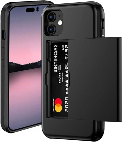 Cesryorsis für iPhone 12 Mini/iPhone 13 Mini hülle mit kartenfach, Silikon TPU Handyhülle, Ultra Dünn, Soft, Stoßfest Schutzhülle，Bumper Cover