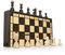 Chessebook Schachspiel aus Holz Pearl Large 42 x 42 cm - Hochwertiges Schachbrett aus Holz - Chess Board Set klappbar - Schachbrett-Spielset mit Schachfiguren - Handarbeit