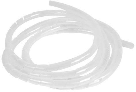 Cache Câble | Goulotte passe Câble | cache Câble tv mural | cache multIPrise | passe Câble mural | Gaine Range Câbles Spirale Diametre 10 mm Longueur 2 M Transparent | Debflex | 760190