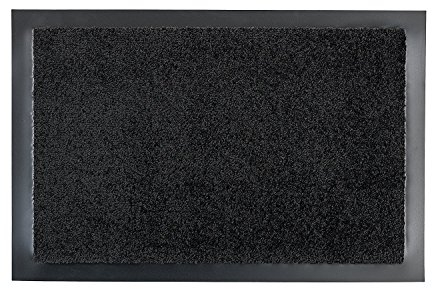 Carpido Selena Fussmatte - Türmatte - Schmutzabstreifer - Haustürmatte - Fussabtreter - Sauberlauf, schwarz, 60 x 80 cm