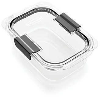 Rubbermaid Commercial Products 2024352 Rubbermaid Brilliance Food Storage Container 3.2C Med Clear, Plastic