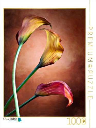 CALVENDO Puzzle Zantedeschia Aethiopica, Calla Blumen | 1000 Teile Lege-Größe 48 x 64 cm Foto-Puzzle für glückliche Stunden