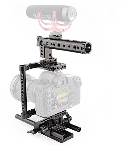 CAMVATE Camera Cage Rig w/Top Handle Tripod Mount Plate for Nikon Sony Panasonnic