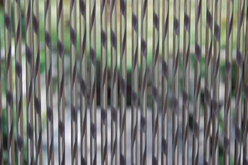 La Tenda Türvorhang Sienna 2 Raumteiler Fliegenschutz Balkon Insektenabwehr Farbe: grau, Maße Vorhang:90 x 210 cm