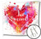 WeddingTree Hochzeitsherz zum Ausschneiden für das Brautpaar und 2 Scheren - Hochzeitsherz zum Ausschneiden Just Married - Laken Hochzeit - Spiel für das Brautpaar - Hochzeitsherz ausschneiden