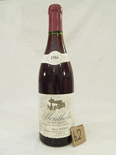 monthélie - une bouteille de vin haut-brins (b2) rouge 1986 - bourgogne france
