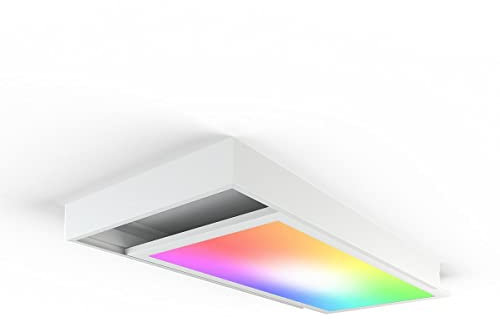 LongLife LED Panel Aufbaurahmen Click 30x60cm weiß Aufputz Montagerahmen