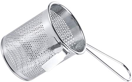 HEMOTON Scolapasta in Acciaio Inox Con Gancio, Cestino Per Pasta in Per Scolare,Colino Per Pentola Calda, Filtro Per Alimenti E Tagliatelle,Adatto Per Uso Domestico E Ristorante