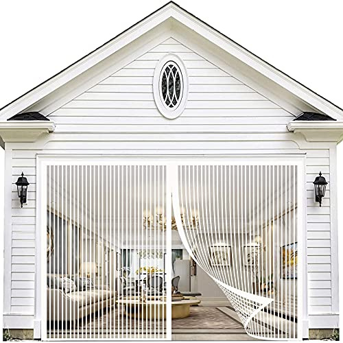 Magnetic Fly Screen Door, BKPH Patio Insect Door Screen, Anti Mosquito Mesh Fly Curtain Nets with Powerful Magnets&Full Frame Magic Tape, Keep Bugs Out&Lets Fresh Air in -155x205cm(61x80inch)