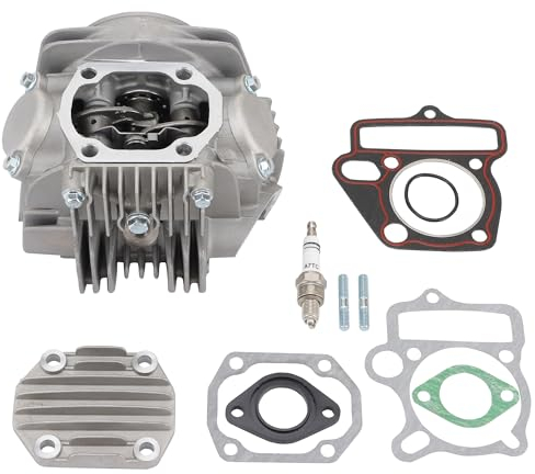 WOOSTAR 52,4mm Zylinderkopf Kit mit Dichtungen A7TC Zündkerze Ersatz für Lifan 110ccm 125ccm 4 Wheeler Motorrad ATV Quad Go Kart Dirt Pit Bike Dune Buggy