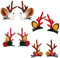 Weihnachten Haarspangen Hirschgeweih Haarspangen Schöne Weihnachtsfeier Kopfbedeckungen Themen Haarspangen Haarschmuck Weihnachts Haargummis Weihnachten Kostüm für Mädchen,Babys,Frauen,Kinder 8 Stück